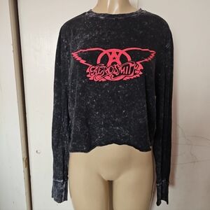 Aerosmith Black Long Sleeve Tee